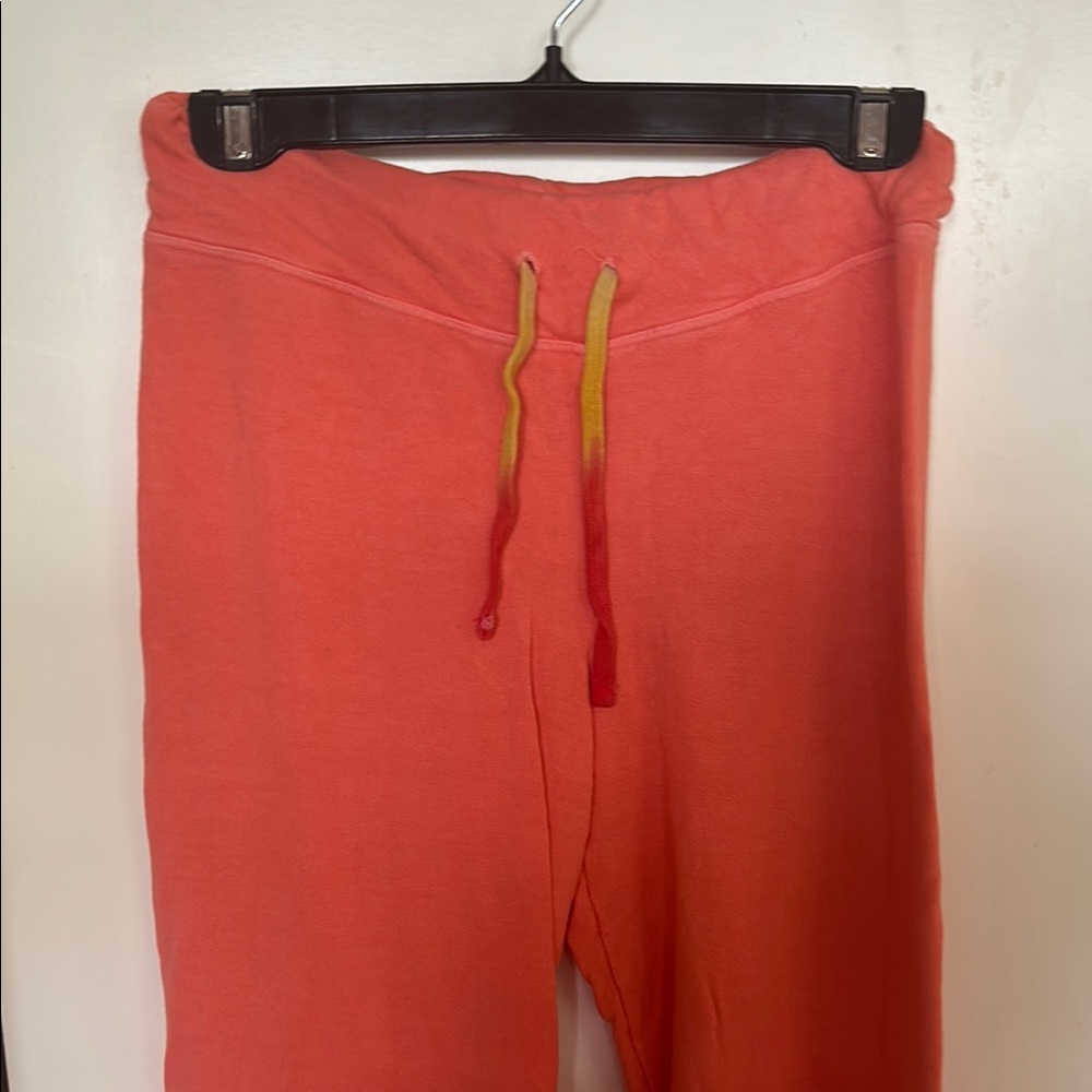 Sundry Coral Jogger Pants with Multicolor Drawstring